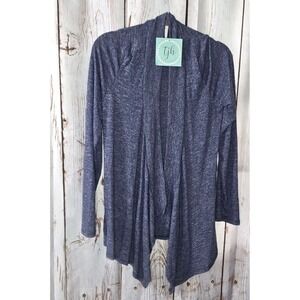 Women's Cardigan Blue Gray Knit Flowy Casual Fairy Balletcore Sz Small NEW W/tag